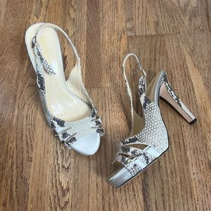 Kate Spade Snake Print Heels, 6.5